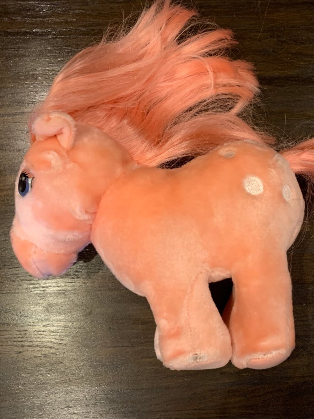 Vintage Hasbro 1980s Pink My Little Pony Cotton Candy Softie Plush Stuffie 10x9"